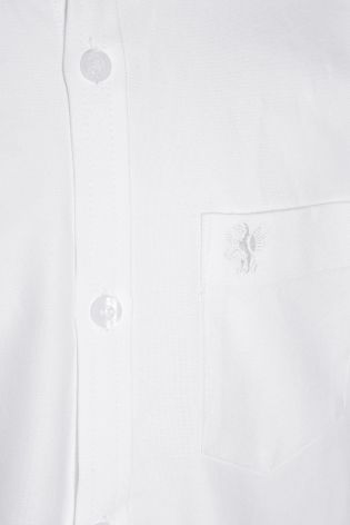 White Short Sleeve Oxford Shirt (3-16yrs)